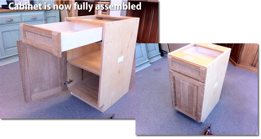 ccompleted cabinet assembly