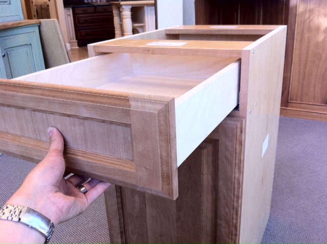lide drawer box into the opening
