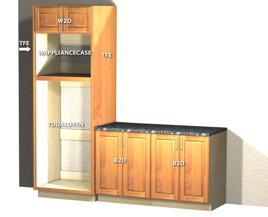 Double Oven With Microwave Above Stack